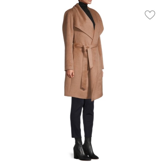 Elie Tahari Alpaca Wool Wrap Coat - Picture 5 of 9